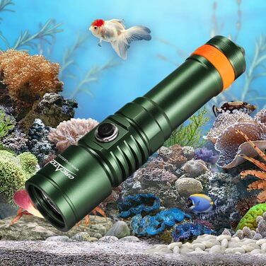 Ліхтар під водою ORCATORCH DC710 LED 3000 Люмен, USB-C, IP68, 150м, зелений