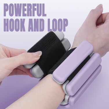 Набір манжет для ніг Sportneer 2 шт. (0,5 кг та 1 кг) для йоги, танців, аеробіки, фітнесу, ліловий