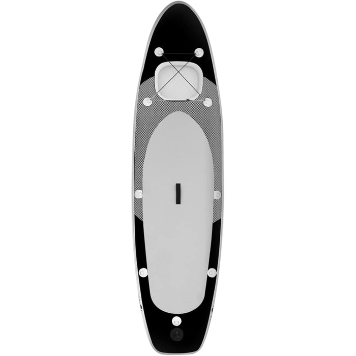 Надувна SUP-дошка ZEYUAN 300x76x10 см з веслом, сидінням і аксесуарами, чорна – комплект для сап-серфінгу