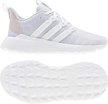 Дитячі кросівки adidas Questar Flow K (31.5 EU, сірий, білий, рожевий)