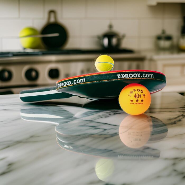 Набір тенісних кульок ZOROOX 3 зірки, 40+ | 9, 18, 36 або 72 кульки в упаковці | Якісні тренувальні кульки ABS для гри в приміщенні та на вулиці, змагання та розваги (Оранжеві)