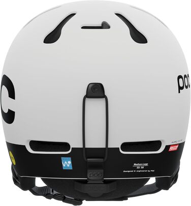 Універсальний лижний та сноубордичний шолом POC Auric Cut BC MIPS, ABS, розмір M-L (55-58 см), матовий білий