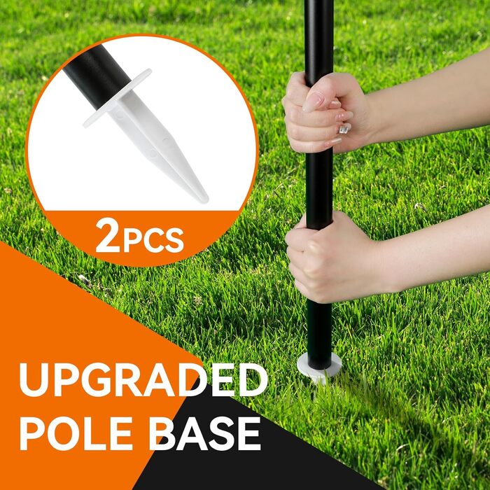 Набір для бадмінтону вуличний 3.66м Schwarz: 2 ракетки, 3 волани, сумка, сітка - для пляжу, подвір'я