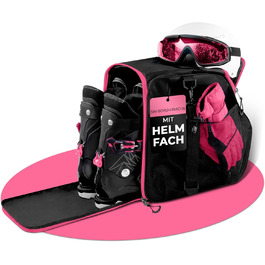 Чохол для лижних черевиків STYNGARD Zermatt з відділенням для шолома та аксесуарів, 40 л, чорно-рожевий