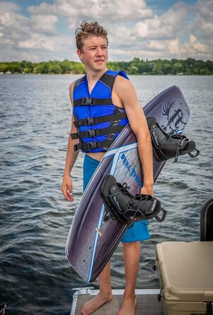 Набір для вейкбордингу Absolute Outdoor Full Throttle Aqua Extreme (чорний/синій, 140 x 42 см)