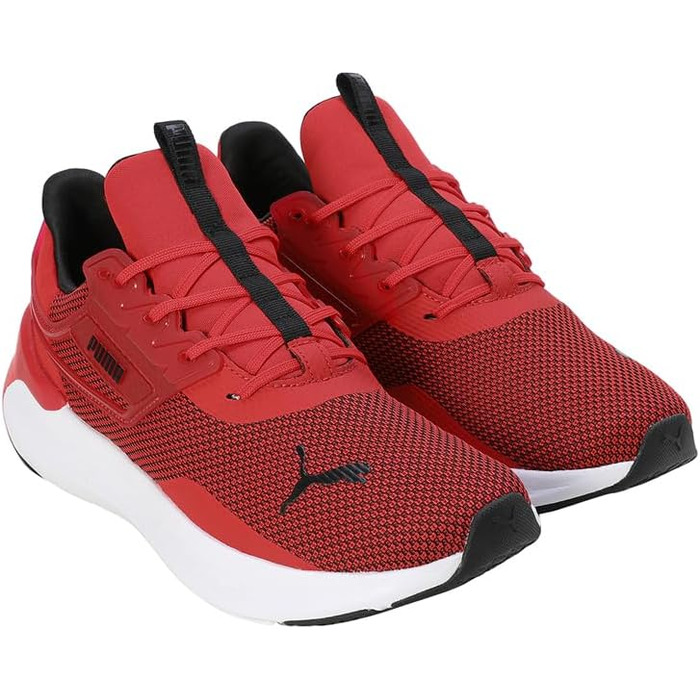 Чоловічі кросівки PUMA Enzo Mesh для фітнесу та активного відпочинку, 44 EU, червоно-чорно-білі