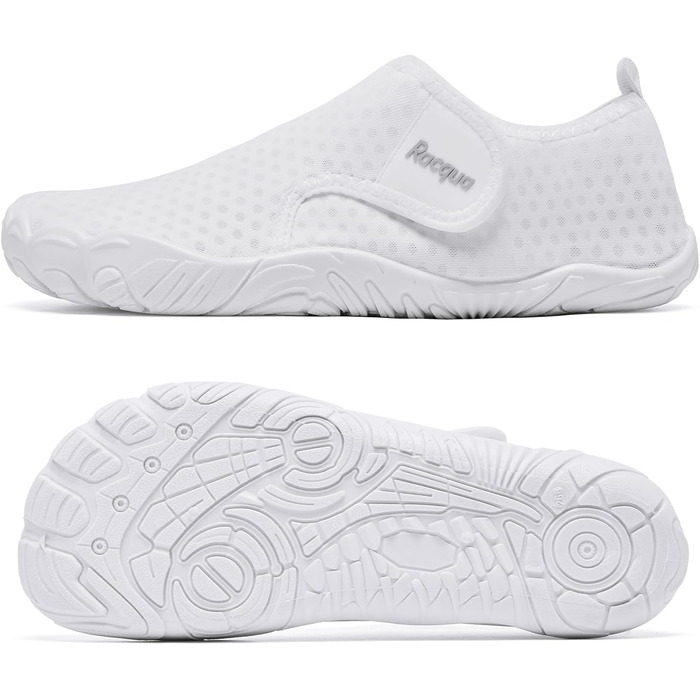 Водні черевики Raqua для жінок та чоловіків: купальні, пляжні, розмір 41 EU, Wz1109 White