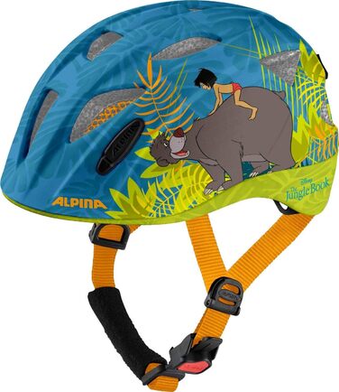 Дитячий велосипедний шолом ALPINA XIMO Jungle Book, легкий, ударостійкий, з LED-підсвіткою, 47-51 см, глянцевий