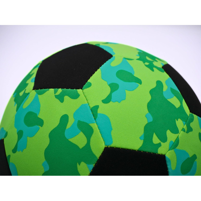Неопреновий футбольний м'яч Sunflex Camo Green для пляжу, трави та води, м'який і міцний, для гри босоніж, для всіх вікових груп