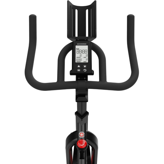 Велотренажер Schwinn Fitness 700IC: 18 кг маховик, тихий ремінний привід, регульоване сидіння та кермо, SPD педалі, тримач для планшета – студійна якість для дому
