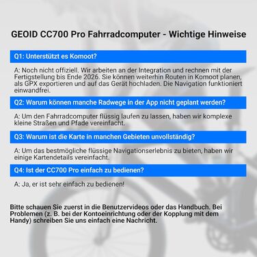 Велокомп'ютер GEOID CC700 Pro GPS з сенсорним екраном 2.8