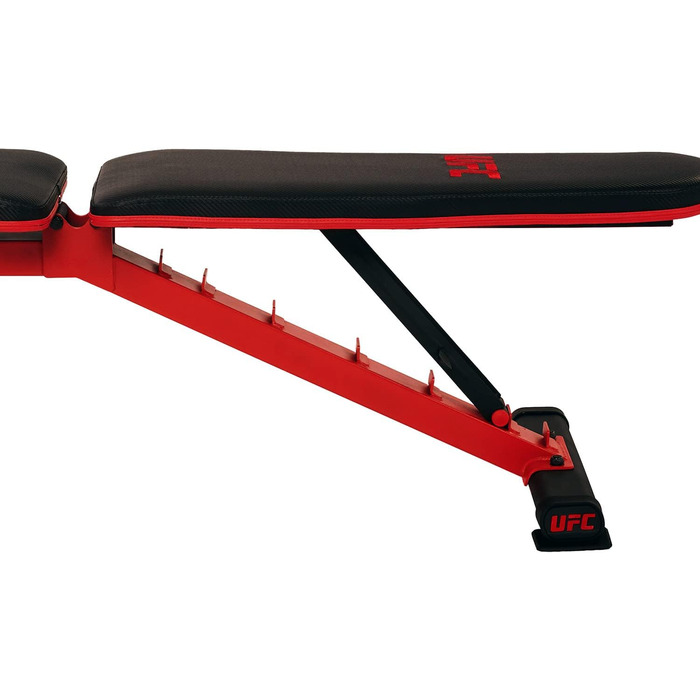 Складана багатофункціональна атлетична лава UFC FID з опорою для ніг, регульована, витримує до 363 кг