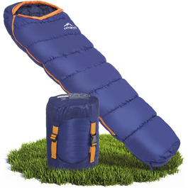 Сплячий мішок Zeitgeist Outdoor 3 сезони для дорослих 210x81 см [Stretch] Водовідштовхуючий, легкий, 10°C комфорт, для мото, риболовлі, вело- та піших прогулянок, кемпінгу