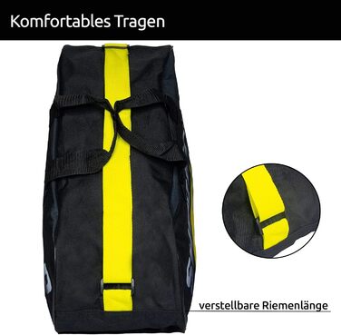 Сумка для ковзанів Sherwood Yellowline: для ковзанів, роликів та хокею (для дорослих та дітей)