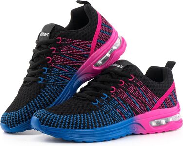 Жіночі кросівки для бігу Hitmars: дихаючі, з амортизацією, антиковзкі, легкі, для бігу по вулицях, фітнесу, ходьби, розмір EU 36-42 (фіолетово-блакитні)