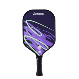 Паддл для піклболу Kawasaki Galaxy: легкий, скловолокно, 15 мм, чорно-фіолетовий