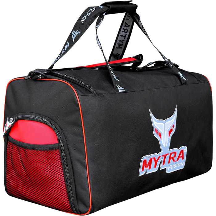 Mytra Fusion сумка для спорту, фітнесу та єдиноборств, для тренувального спорядження, ММА, боксу, дорожня, червоно-чорна