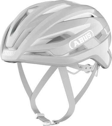 ABUS StormChaser ACE - Легкий шолом для шосе, гравійних велосипедів та циклокросу (Damen und Herren) - Сірий (Pure Grey) M (54-58 см)