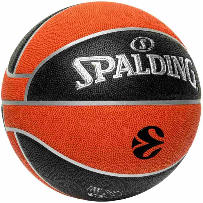Баскетбольний м'яч Spalding 77101Z, розмір 7, чорний/помаранчевий