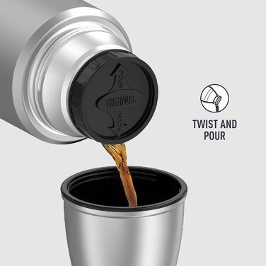Термос THERMOS SK2020 Stainless King, вакуумна пляшка для напоїв, нержавіюча сталь