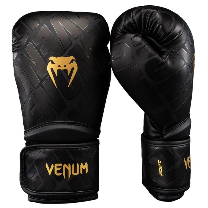 Боксерські рукавички Venum Contender 1.5 XT 3D чорні/золоті, 14 унцій