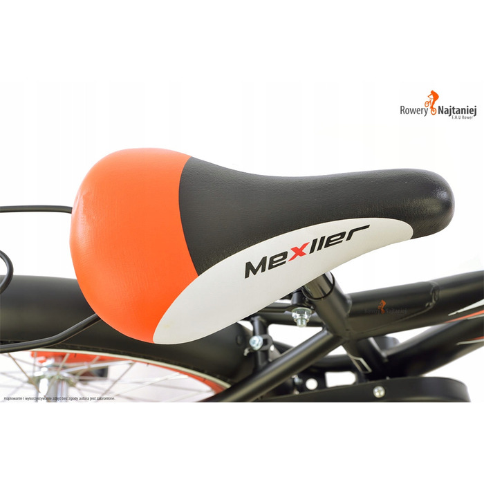 Дитячий велосипед Mexller BMX 20 дюймів, синій, з додатковими колесами