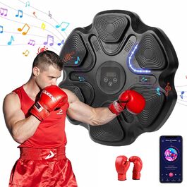 Музична скринька з Bluetooth, 9 режимів швидкості, настінна, LED, електронна, з інтелектуальним підрахунком, чорна, з дитячими рукавичками