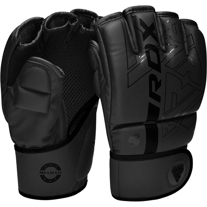 RDX Profi рукавички для MMA, тренувальні, шкіра Maya Hide, чорні, для спарингів, кікбоксингу, муай-тай, боксу, з посиленим захистом, чоловічі