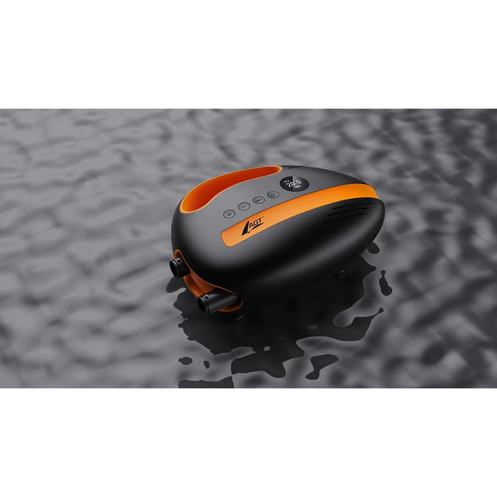 Акумуляторний насос для SUP-дошок AGT SUP: потужний компресор, 350 л/хв, 3 x 4000 mAh, USB, 12V