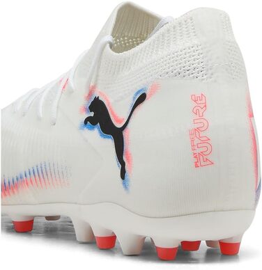 Кросівки футбольні PUMA Future 8 Match Mg - унісекс (43 EU, білий/чорний/червоний)