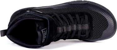 Черевики для боротьби, боксерські, фітнес, важкої атлетики та пауерліфтингу з плоскою підошвою (46 EU, Чорний)