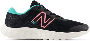 Кросівки New Balance 411v3 для дітей та дорослих (6.5 Wide, чорний, ультра-рожевий, кишеньковий смарагд)