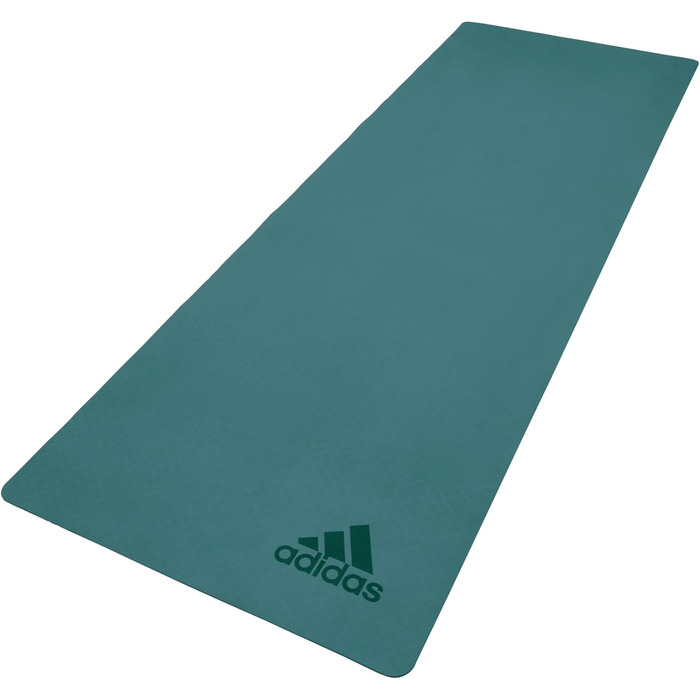 Протиковзкий килимок для йоги та пілатеса adidas Premium Yoga Mat 5 мм, Raw Green (без ПВХ)