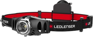 Ліхтар на лоб Ledlenser H3.2: акумуляторний, 600 люмен, регульований фокус, 120 годин роботи, червоне заднє світло, USB-зарядка