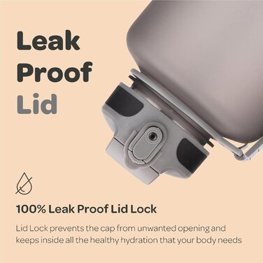 Гідраційна пляшка для води 2 л зі соломинкою та мітками часу, BPA-free, не протікає, для спорту та активного відпочинку, сріблясто-сіра Hydracy