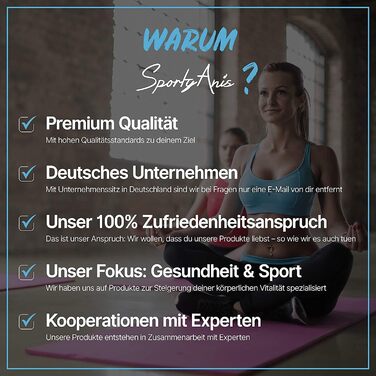 Балансувальна подушка SportyAnis XXL синя – інноваційний килимок для тренування глибоких м'язів, балансу та стабільності, з посібником вправ