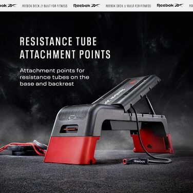Фітнес платформа Reebok Deck червона (2021), універсальний степ для тренувань