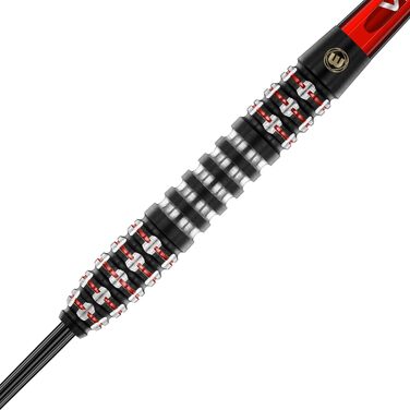 Дротики WINMAU Joe Cullen Ignition 23 г вольфрамові, сталевий наконечник, з крилами та хвостовиками для професіоналів