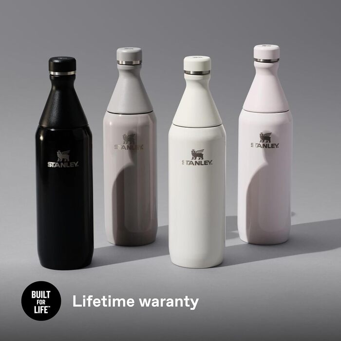 Термос Stanley 1913 All Day Slim 0.6л Чорний - нержавіюча сталь, зберігає холод до 6 год, лід до 11 год, без BPA, герметичний, можна мити в посудомийці