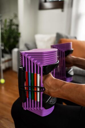 PowerBlock Sport 24: Регульовані гантелі, 1,4-10,9 кг, сталевий корпус, для дому