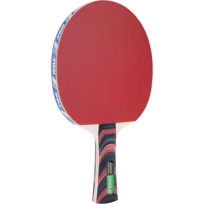 JOOLA ROSSKOPF Classic ракетка для настільного тенісу ITTF, професійна, дерево Compwood, губка 2,0 мм + 12 білих тренувальних м'ячів 40 мм