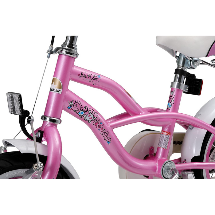 Дитячий велосипед BIKESTAR Cruiser 12 дюймів для дівчаток від 3 років