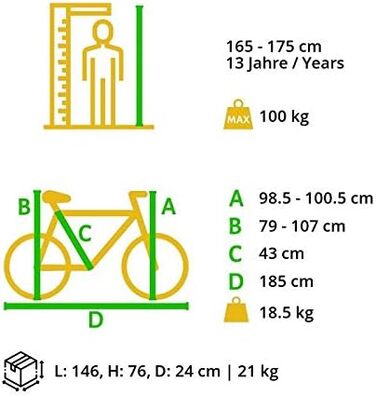 Гірський велосипед BIKESTAR Hardtail алюмінієвий, Shimano 21 швидкість, дискові гальма, 29