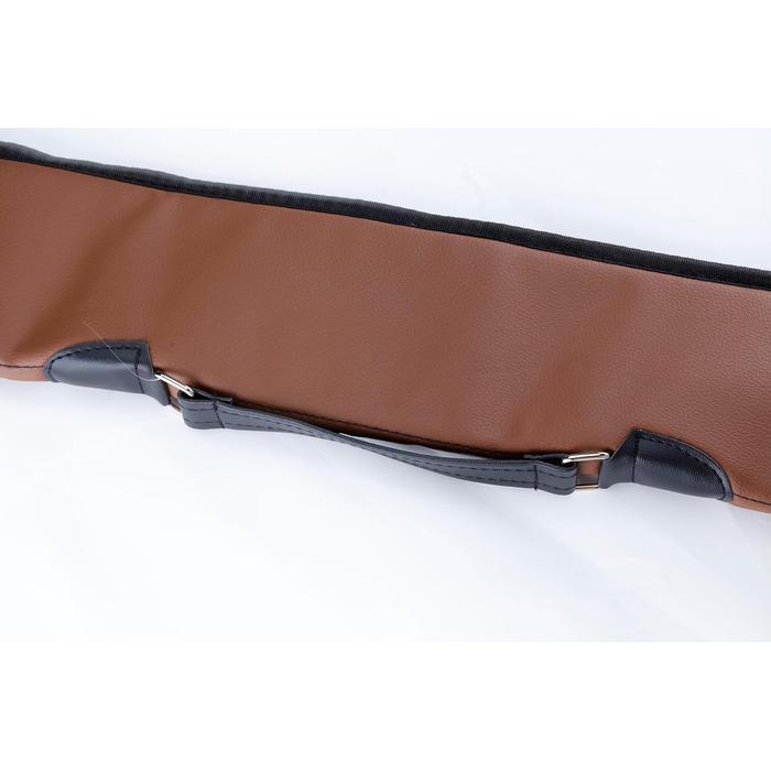 Чохол для кия бінкард (1/2 кий) коричневий, для зберігання кия, переносна сумка для більярдного кия