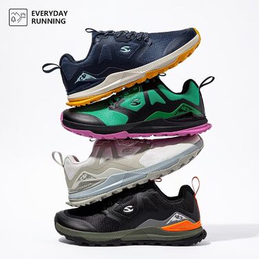 Чоловічі кросівки для трейлраннінгу HOBIBEAR | Трекінг, хайкінг | Широкий носок, не слизькі | 47 EU, Зелений