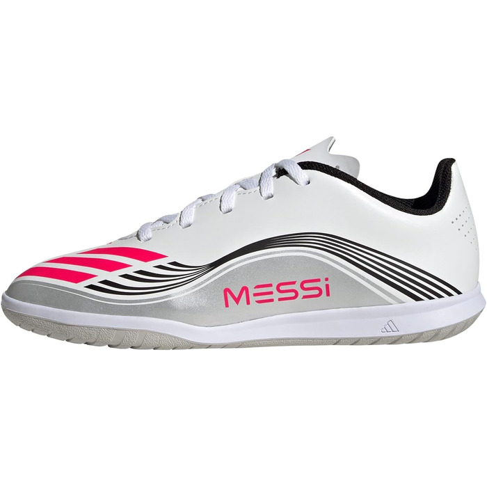 Дитячі футбольні бутси Adidas F50 Messi Club Indoor для залу, розмір 5, білі