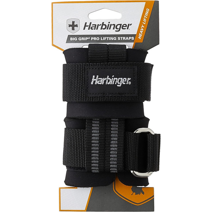 Ремінці для тяги Harbinger Big Grip з пряжкою, нековзкі, 29 см