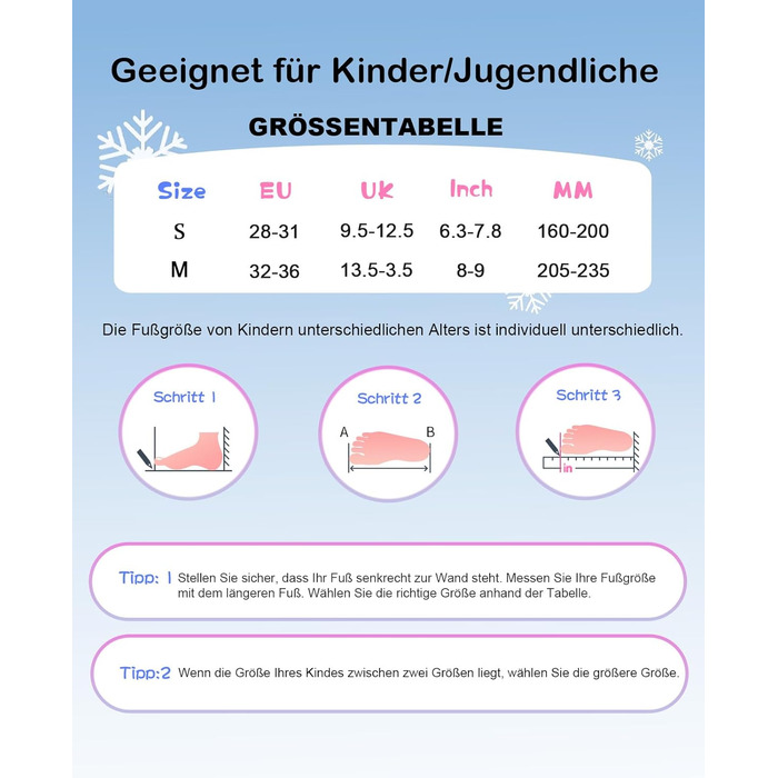 Дитячі ролики FWFX, регульовані, світлові, для занять в приміщенні та на вулиці, розмір S (EU 28-31 / MM 160-200), блакитні