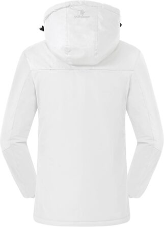 Жіноча гірськолижна куртка Rdruko: тепла зимова куртка з підкладкою, софтшелл, водонепроникна, для сноуборду, дихаюча, знімний капюшон, білий, розмір M