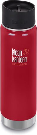 Термос-бутилка Klean Kanteen Wide з вакуумною ізоляцією та кришкою Cafe Cap 2.0, 0,47 л, мінерально-червона